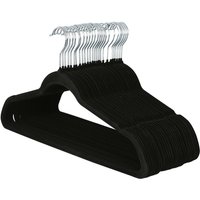 Non-Slip Velvet Hangers - Black / 25