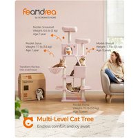 Feandrea Multi-Cat Tree Tower - Pink