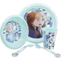 Frozen 5PC Breakfast Set Microwave Safe - Blue