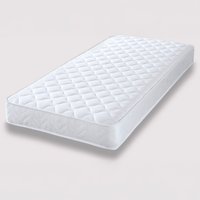 Wellington Memory Foam Sprung Mattress - White / Single - Soft Firmness, 190cm Length with Quilted Top Panel