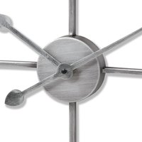 Heart Skeleton Wall Clock Handcrafted Statement Piece - Silver