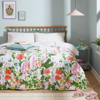 Cottage Garden Reversible Printed Duvet Cover Set - Multicoloured / Double