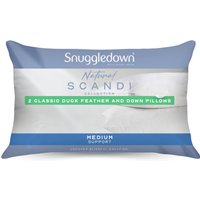 Snuggledown Scandi Duck Feather Down Pillow - White / 2