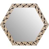 Henley Grey Frame Rectangular Wall Mirror - Multicolour