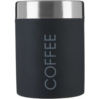 Black Enamel Coffee Canister - Black