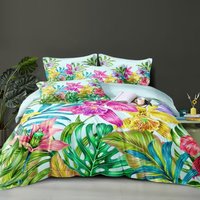 Azure Floral Printed Duvet Set - Multicoloured / 200cm