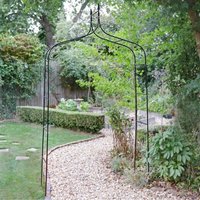 Metal Decorative Heavy Duty Garden Arch - Green