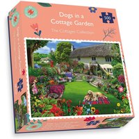 Dogs in a Cottage Garden 500pc Jigsaw Puzzle - Neutral