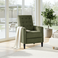 Yaheetech Adjustable Recliner Corduroy Chaise Lounges