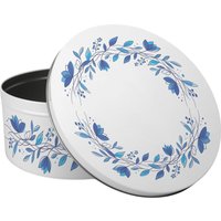 Blue Petals Large Round Cake Tin - Blue