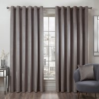Vermont Velvet Blackout Curtains - Silver / 168cm / 229cm