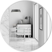 Nordic Hanging Makeup Round Wall Mirror - White / 60cm