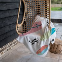 Sea Sand Surf Beach Blanket - Pink