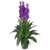 Artificial Cymbidium Orchid Plant - Extra Large - Lilac