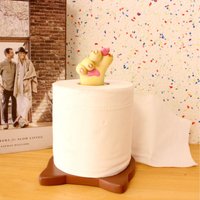 Cat Paw Kitchen Roll Holder - Orange