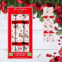 RSW, 6 Family Christmas Crackers Traditional Red Robin Eco Cracker 12 Inch - Red RSW, 6 Family Christmas Crackers Traditional Red Robin Eco Cracker 12 Inch - Red