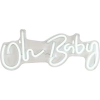 LED Oh Baby Neon Sign - White