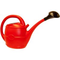 Red 10L Durable Lightweight Watering Can With Sprinkler Head and Handle - Red