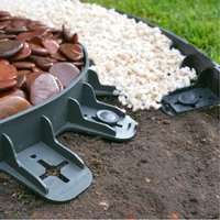Flexible Green Push Pin Fixed Lawn Edging - Green / 20