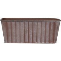 Rust Effect Trough Durable Flower Pot Lightweight Planter - Rust / 1