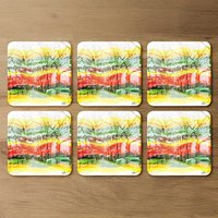 Vanishing Point Coaster - Yellow