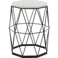 Shalimar Side Table With Octagonal Top - Black