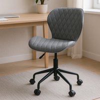 Brent Grey And Black Home Office Chair - Grey