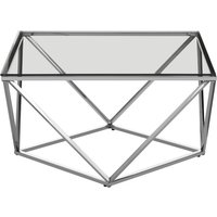 Allure Large Twist Coffee Table - Silver
