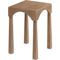 Casa Solid Wood Veneer Side Table - Cerused Taupe - Cerused Taupe