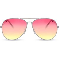 Classic Aviator Unisex Sunglasses - Silver