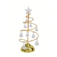 Glowing Xmas Tree Tabletop Decor - Gold