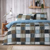 Glencoe Check Duvet Set - Natural / Single
