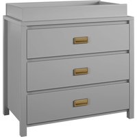 Haven 3 Drawers Dresser with Changing Topper - Grey