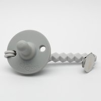 Dum Dum 2 in 1 Soother and Teether - Light Grey