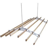 Clothing Airer Ceiling Pulley White 1.4m - White