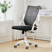 Ergonomic Swivel Breathable Swivel Office Chair - Black + White