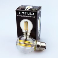 4W LED Golf Ball Filament Light Bulb - Clear / B22