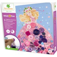 SYCOMORE, SYCOMORE Stick Fun Children's Button Boards Princess - White SYCOMORE, SYCOMORE Stick Fun Children's Button Boards Princess - White