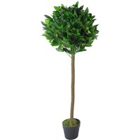 Leaf Design UK Artificial Realistic Bay Laurel Topiary Ball Tree - Bay Laurel / 50cm / 120cm