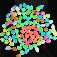 100 Pieces Luminous Pebbles - Multiple color