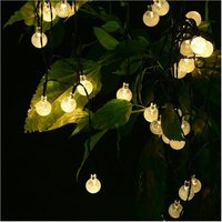 Solar LED Bulb String Lights - Warm White / 100