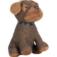 Herringbone Dog Door Stop - Brown