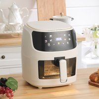5L Air Fryer with LCD Touchscreen - Creamy White