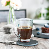 Vega Glass Coffee Mugs - 300ml - Clear / 12