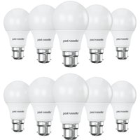60W LED 8W GLS B22 Warm White Bulb - White / 10