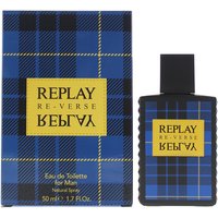Replay, Replay Signature Reverse For Man Eau de Toilette 50ml - Blue Replay, Replay Signature Reverse For Man Eau de Toilette 50ml - Blue