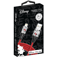 Mickey Mouse Lightning Charging Cable - Black
