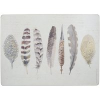 Creative Tops Feathers Pack Of 4 Large Premium Placemats - Assorted