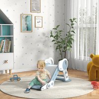 AIYAPLAY Foldable Kids Slide, Freestanding Baby Slide, for Ages 1.5-3 Years - Grey