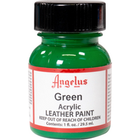Acrylic Leather Paint Standard Colours 1oz - Green